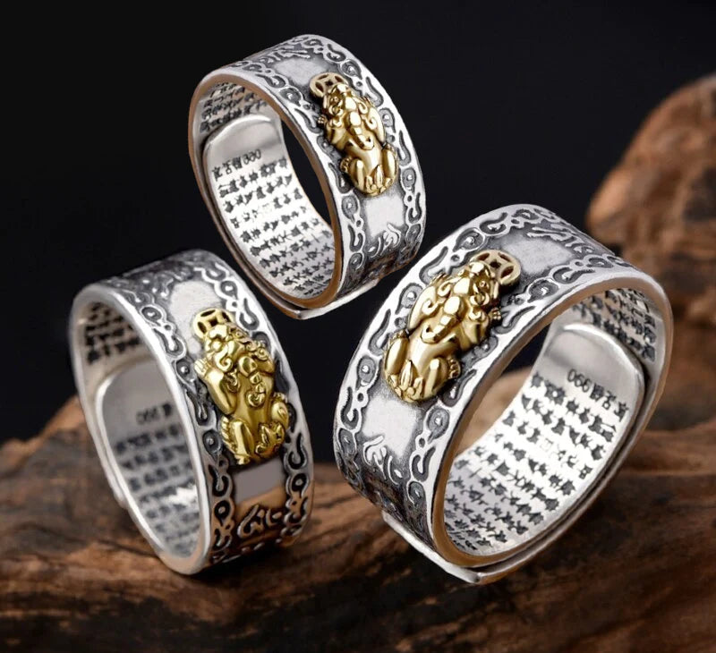 Anillo Pixiu: Para Empresarios y Almas Espirituales+ REGALO SORPRESA
