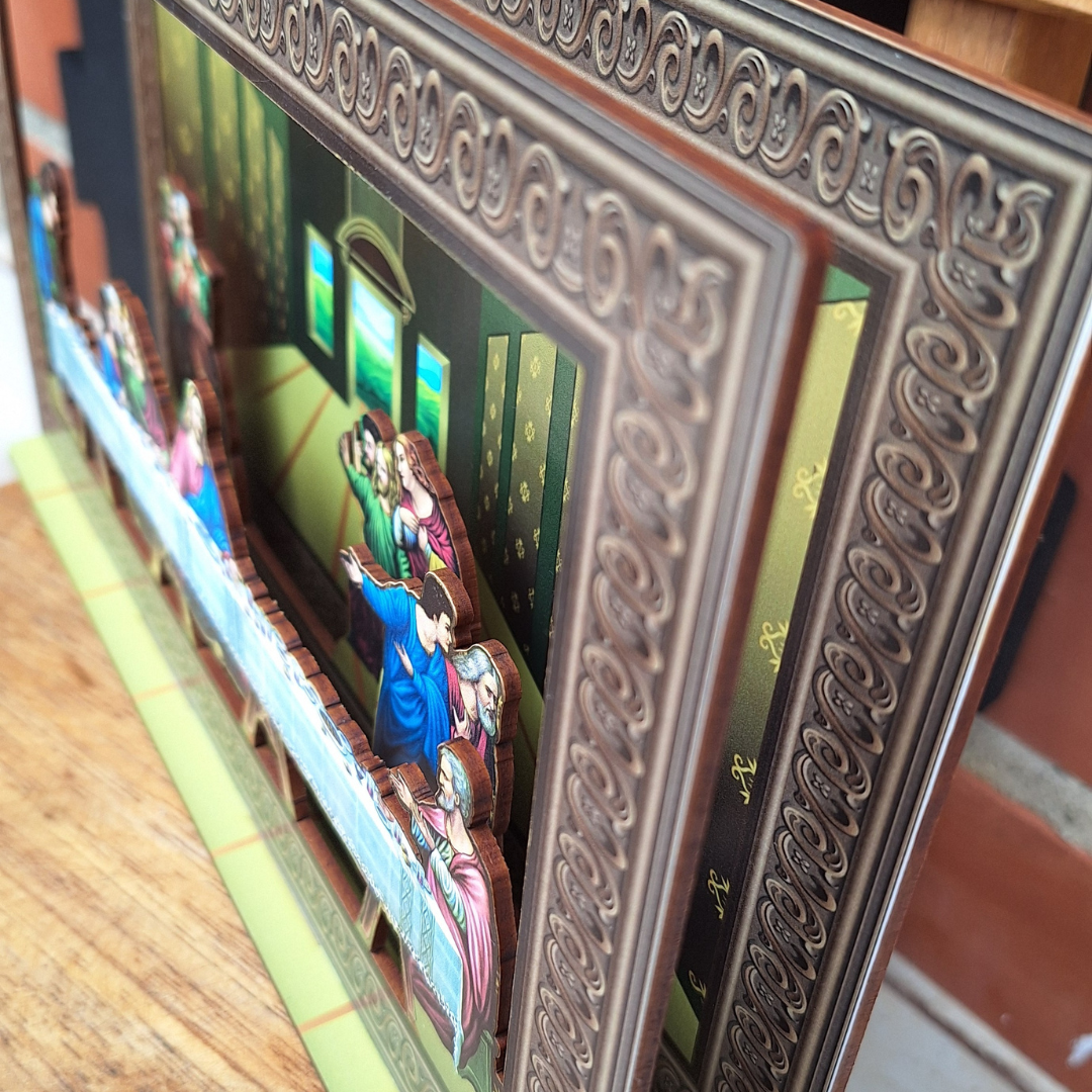 La ÚLTIMA CENA 3D en MADERA: Un símbolo de fe que ilumina tu hogar + REGALO E-BOOK "Caminar Con Jesús"