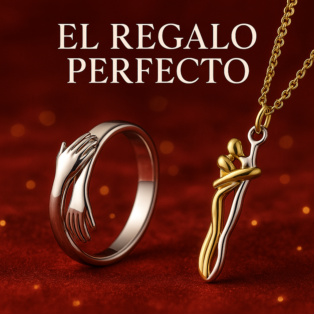 Combo Collar + Anillo Abrazo + Ebook y caja de regalo GRATIS