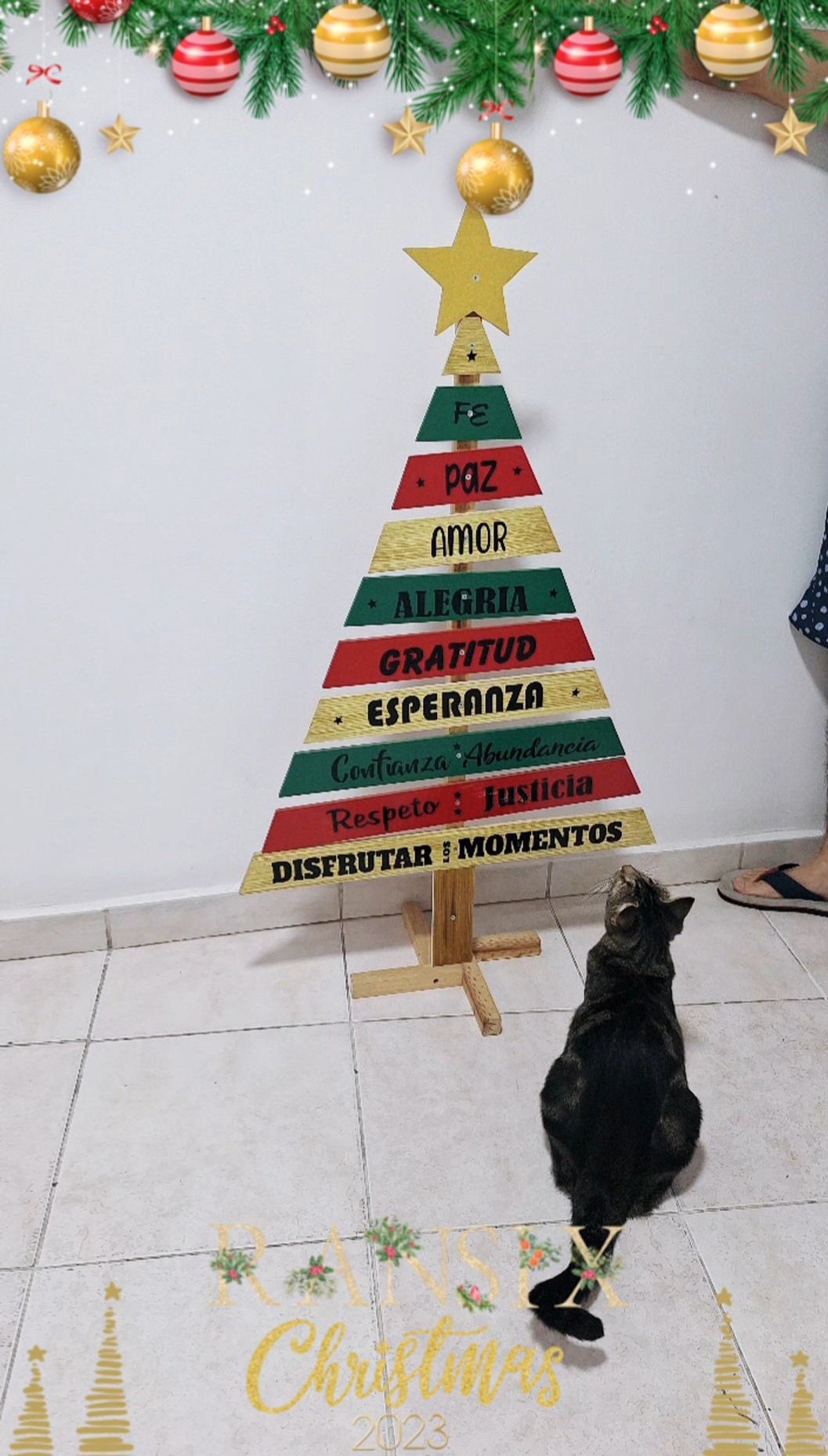 ARBOL NAVIDEÑO EN MADERA