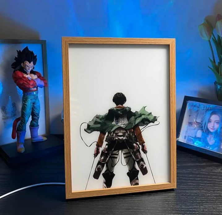 Descubre su poder oculto: Cuadro Anime Luminoso