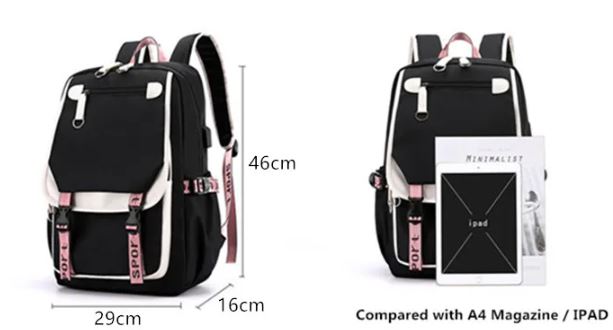 MORRAL SMART KAWAII + PELUCHE POMPOM: INCLUYE PUERTO PARA CARGA Y PUERTO AURICULAR