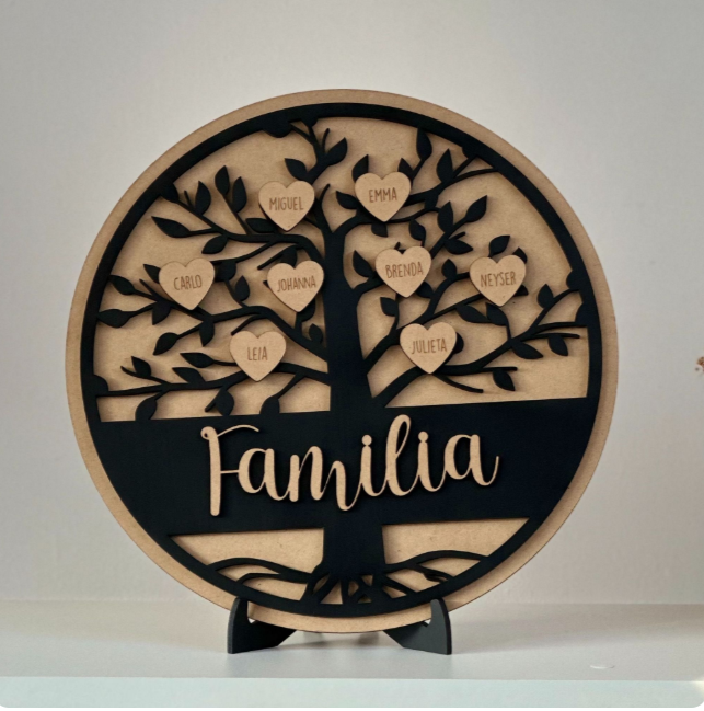 Cuadro Portallaves en Madera ¡El REGALO perfecto para MAMÁ! + OBSEQUIO Ramo de Flores Calendario + Portacelular