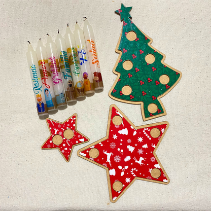 SET DE PORTAVELAS + REGALO 11 Velas ¡OFERTA POR TIEMPO LIMITADO!