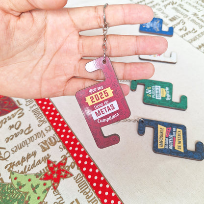 PESEBRE + REGALO 5 PORTACELULARES - LLAVERO con Frases Motivacionales