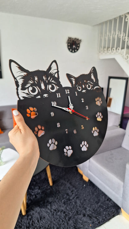 RELOJES en MADERA de 30x30cm ¡Para los amantes de la ESTÉTICA y los ANIMALES!
