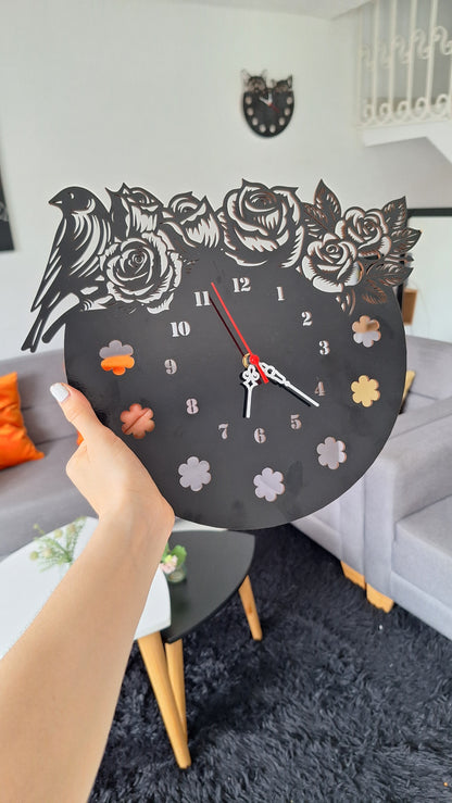 RELOJES en MADERA de 30x30cm ¡Para los amantes de la ESTÉTICA y los ANIMALES!