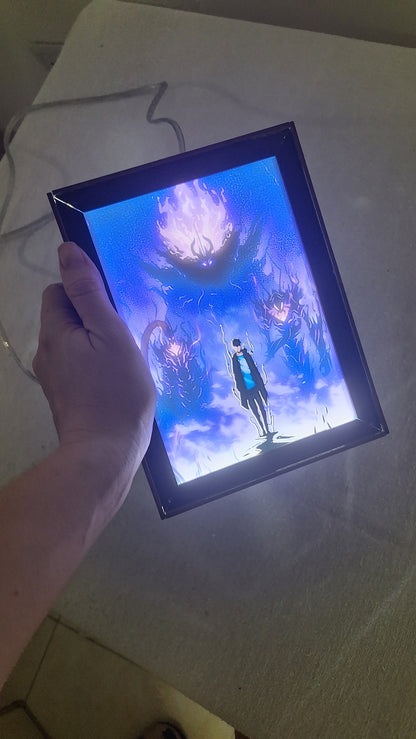 Descubre su poder oculto: Cuadro Anime Luminoso