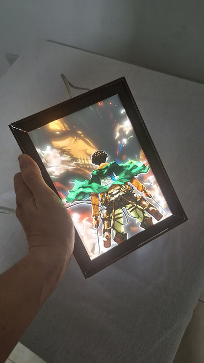 Descubre su poder oculto: Cuadro Anime Luminoso