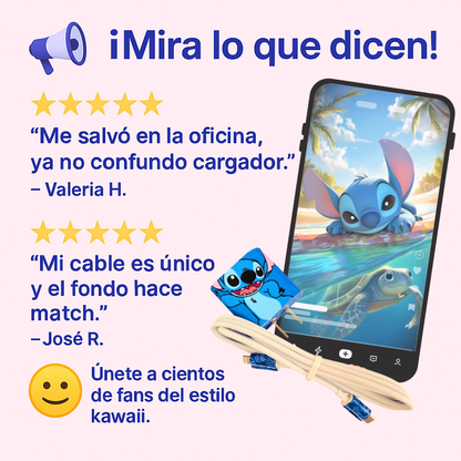 KIT de 3 STICKERS para el CARGADOR y CABLE DE TU CELULAR + REGALO 30 fondos de pantalla.  ¡Solo por tiempo limitado! 🚨