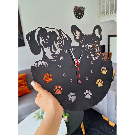 RELOJES en MADERA de 30x30cm ¡Para los amantes de la ESTÉTICA y los ANIMALES!
