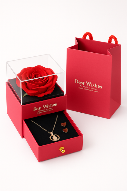 Un Tesoro Que Guarda Joyas, Recuerdos Y Todo El Amor Que Quieres Entregar (Obsequio set cadena y aretes)