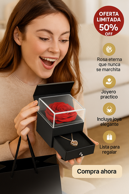 Un Tesoro Que Guarda Joyas, Recuerdos Y Todo El Amor Que Quieres Entregar (Obsequio set cadena y aretes)