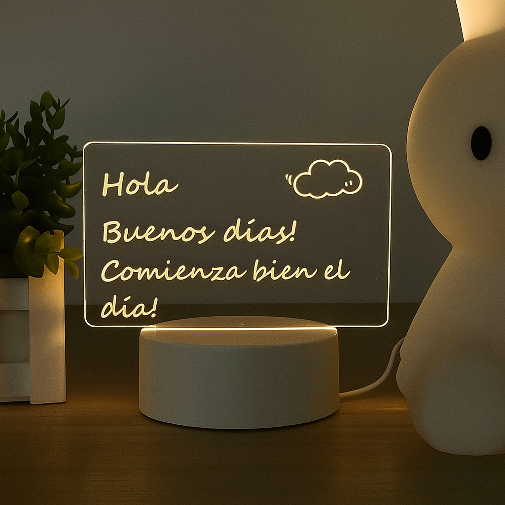 Lámpara Mágica LED de Notas ¡El detalle que enamora y se disfruta todos los días!