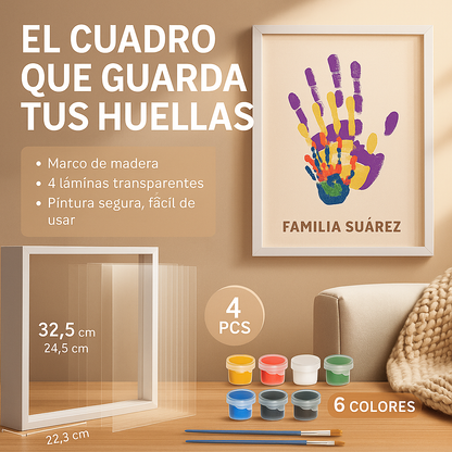 ¡Kit de Huellas Familiares + Guía Especial | Regala Unión y Recuerdos Eternos!