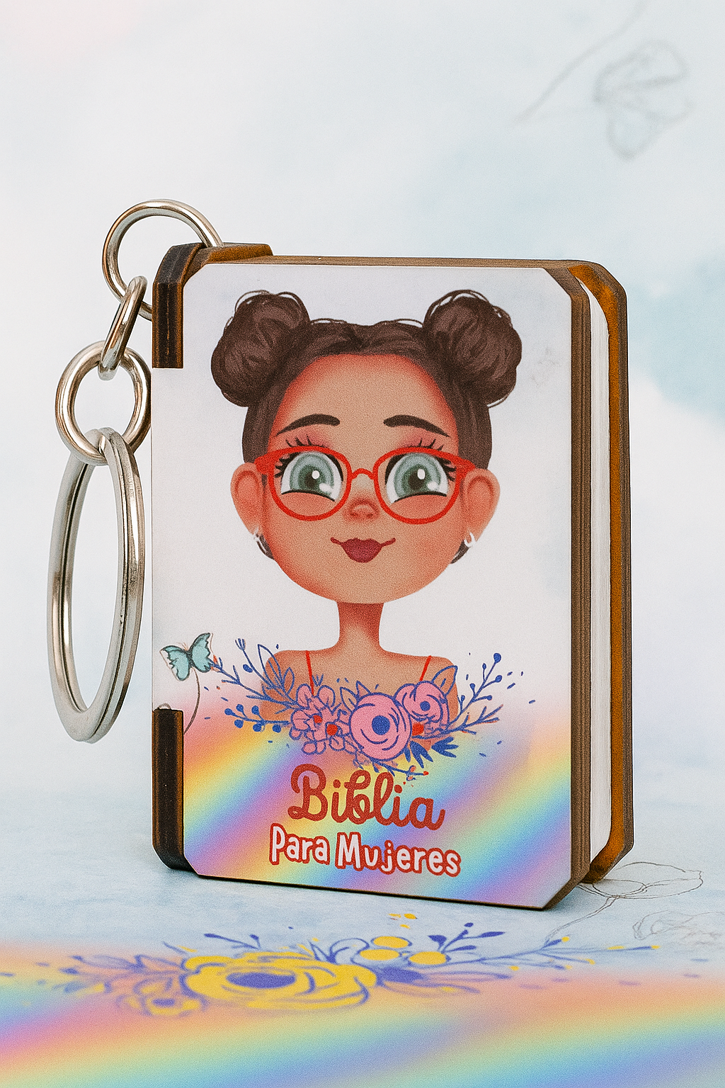 Llavero Biblia MUJER: Un Tesoro de Fe Siempre Contigo + Regalo Especial