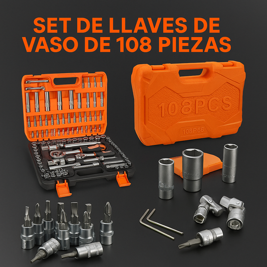 El regalo que papá va a usar: Juego de Herramientas 108 Pzs