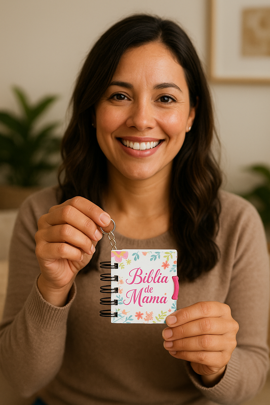 Llavero y Biblia Edición MAMÁ: Para la Reina de tu Hogar + Regalo Especial