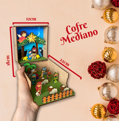 PESEBRE + REGALO 5 PORTACELULARES - LLAVERO con Frases Motivacionales