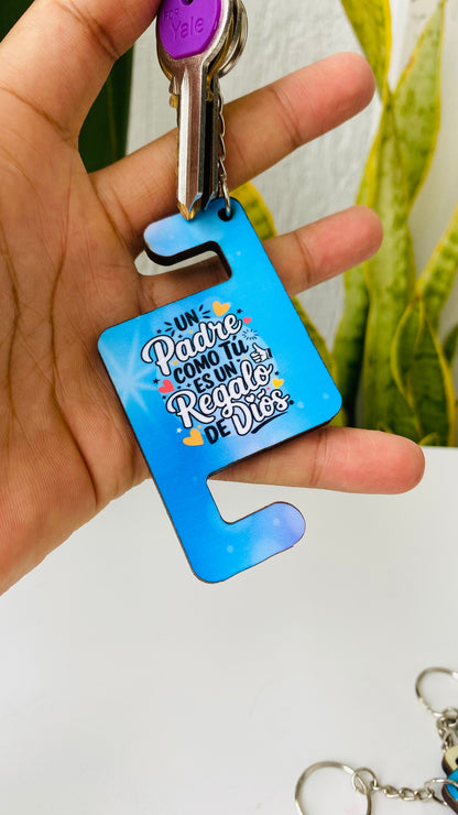 Regala 5 LLAVEROS PORTACELULAR a 5 PAPÁS diferentes! El Regalo Útil y Emotivo que cada Papá Merece + REGALO