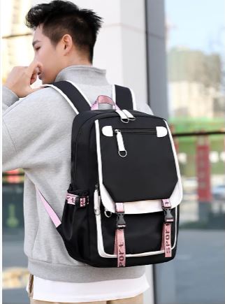 MORRAL SMART KAWAII + PELUCHE POMPOM: INCLUYE PUERTO PARA CARGA Y PUERTO AURICULAR