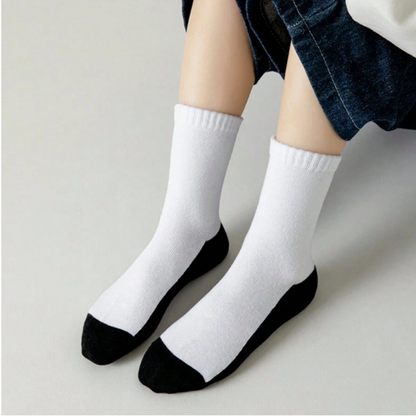 Pack x 5 pares de MEDIAS con SUELA NEGRA  ¡Adiós al Sufrimiento de las Medias Blancas!