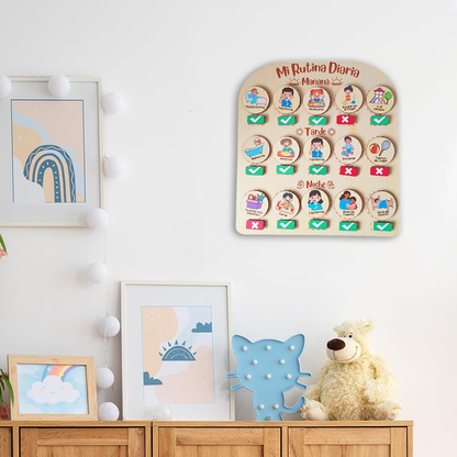 Organiza, Aprende, Disfruta: RUTINAS para NIÑOS en MADERA + REGALO 16 rutinas EXTRA + REGALO especial para MAMÁ
